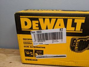 lot 25 image: Brand New DeWalt 12 Amp Corded Reciprocating Saw