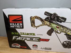 lot 6 image: Brand New Killer Instinct Bone Collector Fierce 405 Crossbow with Pro Package