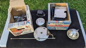 lot 41 image: Set of (2) Boxes of Assorted Motorcycle Parts