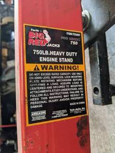 lot 236 image: Torin Big Red Jacks Pro Series 750lb Heavy Duty Engine Stand