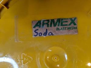 lot 240 image: Lot of (2) Buckets Armex Blast Media Soda & PlayIce Sand
