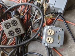 lot 246 image: Lot of Electrical Cords & Outlets