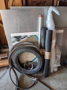 lot 173 image: Scrap Metal, Plastic, and Tires Lot
