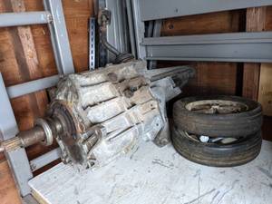 lot 177 image: BorgWarner Engine and (2) Tires 