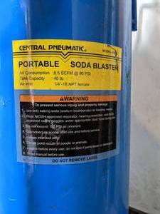 lot 209 image: Central Pneumatic Portable Soda Blaster