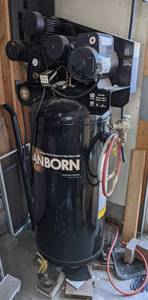 lot 8 image: Sanborn Single Stage Air Compressor