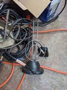 lot 271 image: Miscellaneous Television Accessories including Cords, Antennae, TV Boxes & More