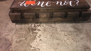 Del Hutson Designs Le Luxe Wine Not Wine Rack, Dark Walnut