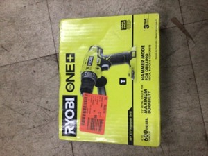 RYOBI ONE 18V Cordless 12 in. Hammer DrillDriver (Tool Only) with Handle