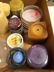 lot 23 image: Variety of Candles and Holders