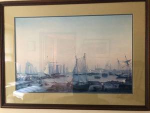 lot 34 image: Pair of Large Pictures