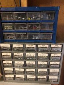 lot 41 image: Cabinet with Tools & TV