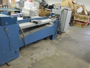 lot 1 image: MBO buckle and folding machine cont...