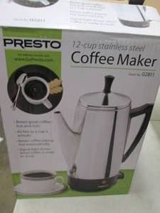 presto 12 cup stainless steel coffe...