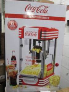 coca-cola kettle pop corn maker ope...