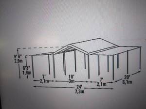 shelterlogic 10foot x 20 foot 3 in ...