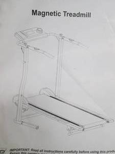 magnetic treadmill open box unteste...