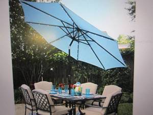 Sun-Ray 9 solar lighted unbrella, ...