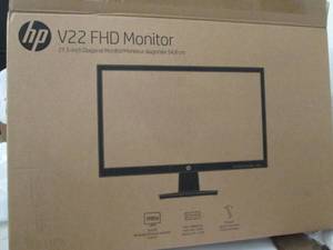 HP v22 fhd monitor powers on open b...