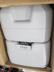 portable flush toilet open box ...