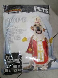 Spooktacular POPE pet costume, size...