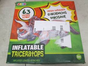 Joyin inflatable triceratops, 63 in...