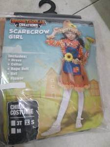 Spooktacular scarecrow girl, size c...