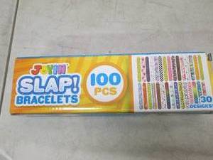 Joyin Slap Bracelets, 100 pieces, o...