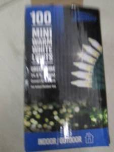 100 mini warm white lights, open bo...