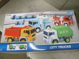 Joyin 4 vehicles in 1 city trucks t...
