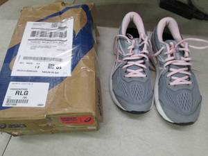 Asics Pink and grey 9.5 shoes, open...