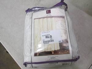 Serena shower curtain, ivory, open ...