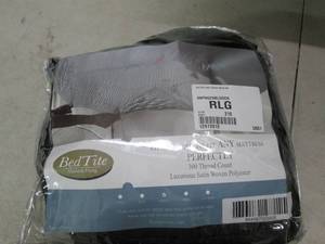 Bed tite satin Queen sheet set blac...