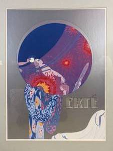 lot 15 image: Erte (Romain de Tirtoff) Framed Art Deco Serigraph