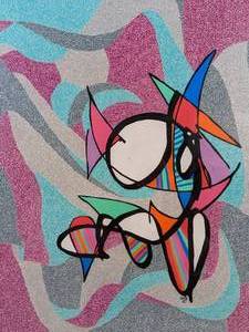 lot 302 image: Lawrence (Larry) Volk Hand Painted ORIGINAL Signed Framed Artwork
