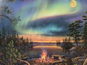 lot 323 image: Kim Norlien Gold Ink Signed A Night to Remember Framed Artwork, Double Hand-Signed