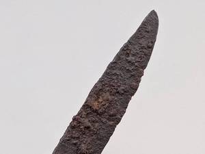 lot 102 image: Legendary and Ancient 9th - 12th Century Viking Scramseax Dagger