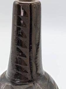 lot 124 image: Possible Josefita Martinez Signed San Domingo Black on Black Ware Pottery Vase 7 12 Tall