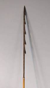 lot 133 image: Excellent Native American Barbed Spear  Harpoon 5 1 Long