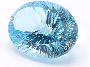 lot 51 image: Stunning, Large 38.83 Carat Starburst Fancy Cut Topaz Gemstone