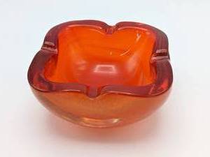 lot 442 image: Mid-Century Modern Murano Aventurine Art Glass Bowl