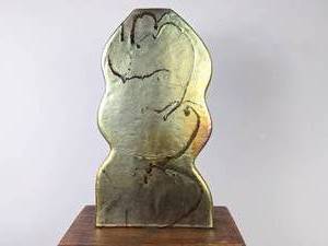 lot 448 image: Jane Ford Aebersold Original Ventana Suite #1 Signed Pottery Vase, 20 Tall