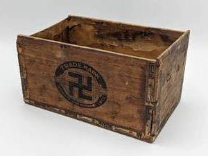 lot 213 image: Antique Royal Perfecto Cigar Box with Swastika