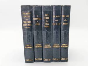 lot 207A image: Ernest Hemingway Published by P.F. Collier & Sons 1st Edition Five Book Set, Hardcover