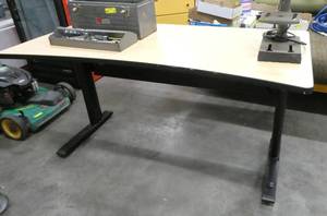 lot 28 image: Desk 30x60 and 29 tall (does not include contents on top)