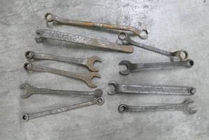 lot 92 image: Group of 10 old FORD wrenches