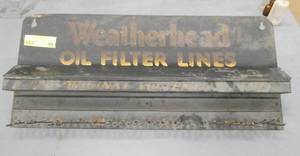 lot 95 image: Vintage advertising display for Weatherhead oil filter lines