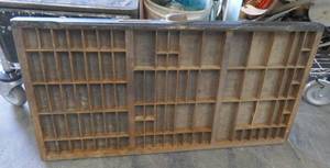 lot 142 image: vintage printing letter drawer