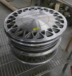 lot 169 image: lot of wheel covers for Plymouth, Chevy, Chrysler, GM