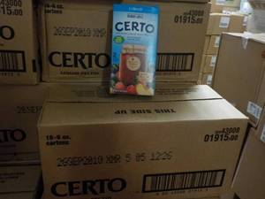 32 - 6 oz Ctns Certo Liquid Pectin...